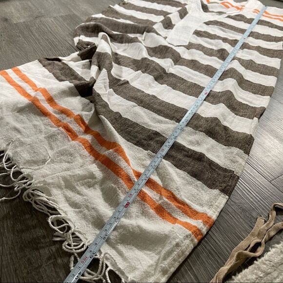 Rose And Rose Striped Midi Kaftan Dress - Women's Size M - Picture 7 of 8